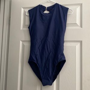 Hapari Navy High-Neck One-Piece (XL)